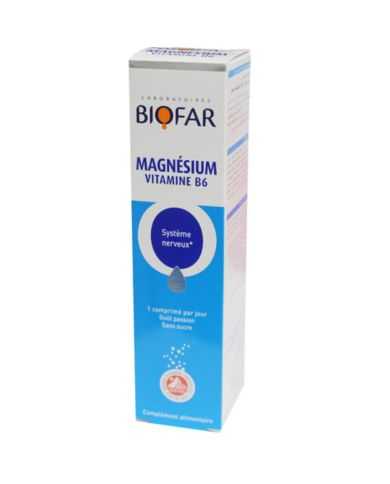 BIOFAR MAGNESIUM VITAMINE B6 - 20 CAPSULES