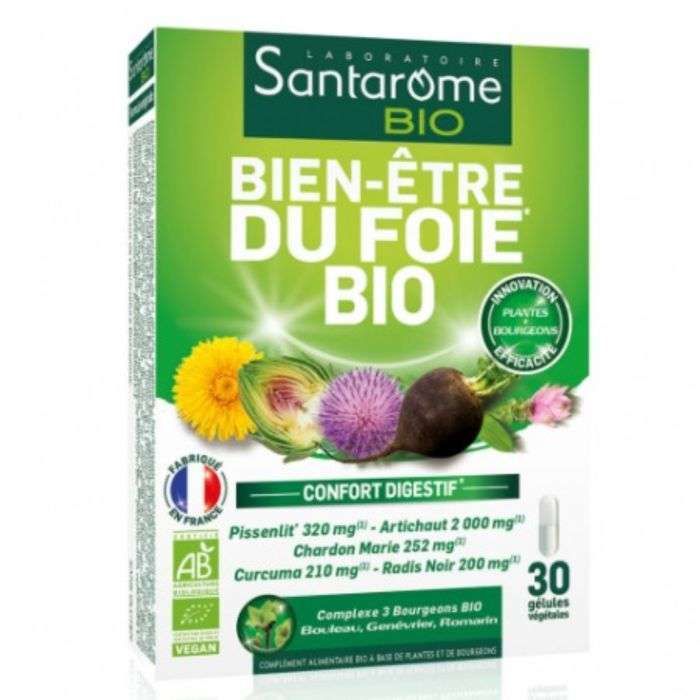 santarome bio bien etre du foie 30gelules