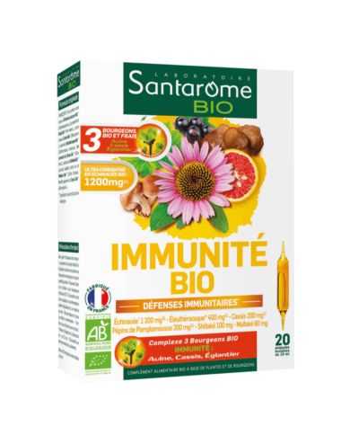 SANTAROME BIO IMMUNITE BIO 20 AMPOULES