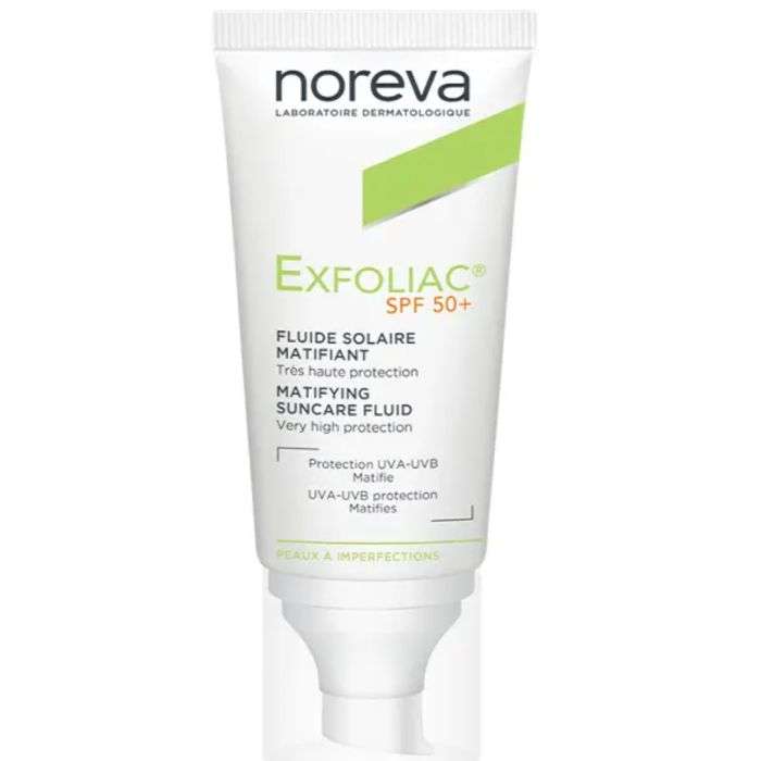 NOREVA EXFOLIAC FLUIDE SOLAIRE MATIFIANT SPF50+ 40ml