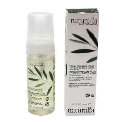 Naturalia Mousse nettoyante visage anti-âge et rafraîchissante pour peaux sensibles 150 ml