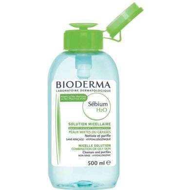 Bioderma Sebium H2O Solution Micellaire Pompe Inversée 500 ml