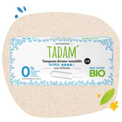 TADAM tampons dermo-sensitifs SUPER non-irritants16