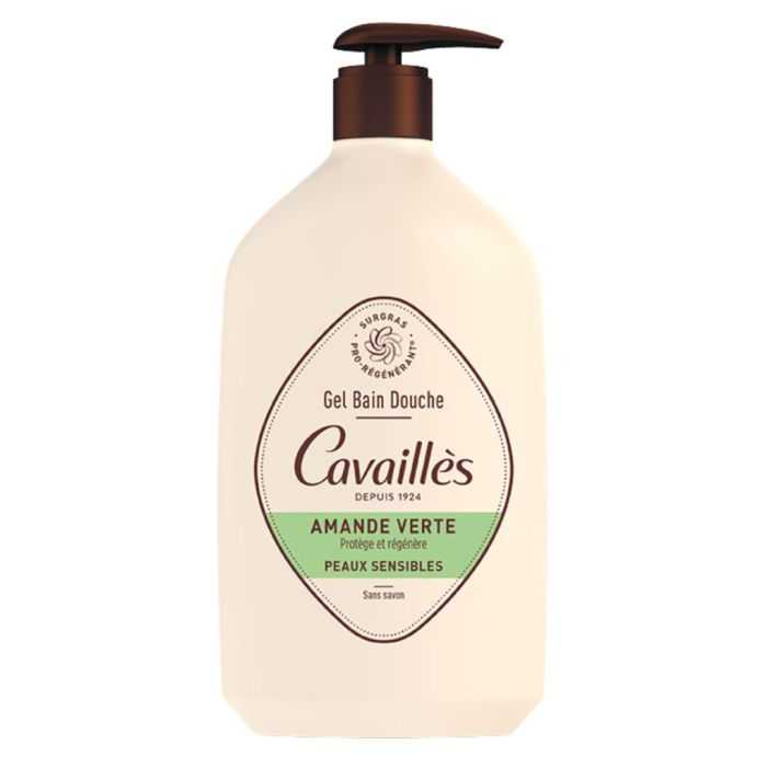 ROGE CAVAILLES gel bain douche amande verte peaux sensibles 1L