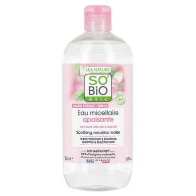 SO BIO Eau micellaire apaisante - 500ml - SOBIO