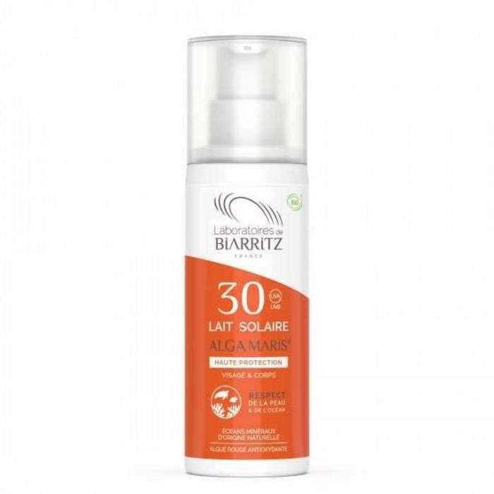 BIARRITZ ALGAMARIS Lait solaire SPF30 certifié Bio