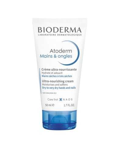 BIODERMA ATODERM MAINS ET ONGLES CREME ULTRA NOURISSANTE 50ML