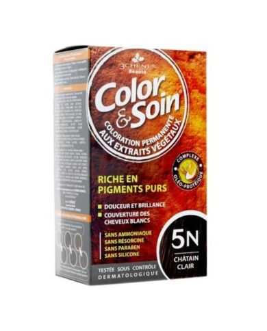 3 CHENES COLOR ET SOIN COLORATION PERMANENTE 5N CHATAIN CLAIR 135 ML