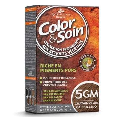 3 CHENES COLOR ET SOIN 5GM CHATAIN CLAIR CAPPUCCINO