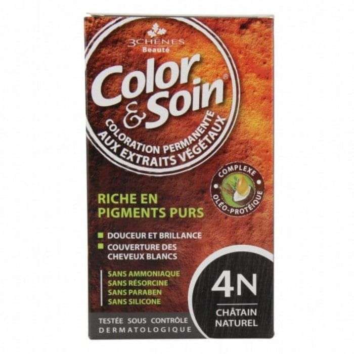 3 CHENES COLOR ET SOIN 4N CHATAIN NATUREL