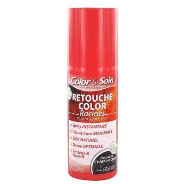 3 CHENES COLOR ET SOIN SPRAY retouch chatain fonce 75ml