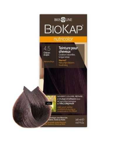 BIOKAP NUTRICOLOR 4.5 CHATAIN ACAJOU