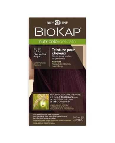 BIOKAP NUTRICOLOR DELICATO 5.5 CHATAIN CLAIR ACAJOU