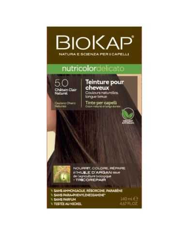BIOKAP NUTRICOLOR DELICATO 5.0 CHATAIN CLAIR NATUREL