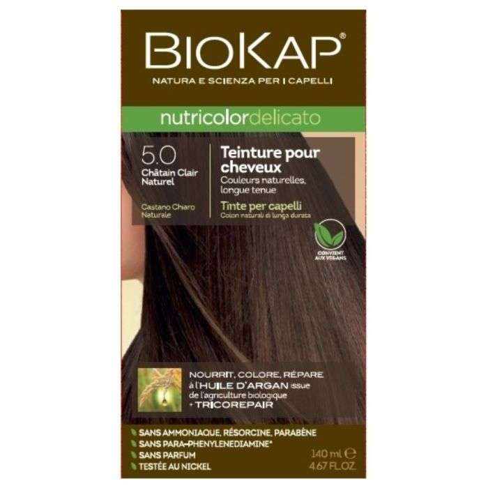 BIOKAP Nutricolor Delicato 5.0 Châtain Clair Naturel
