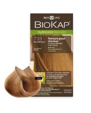 BIOKAP NUTRICOLOR DELICATO 7.33 BLOND DE BLE DORE
