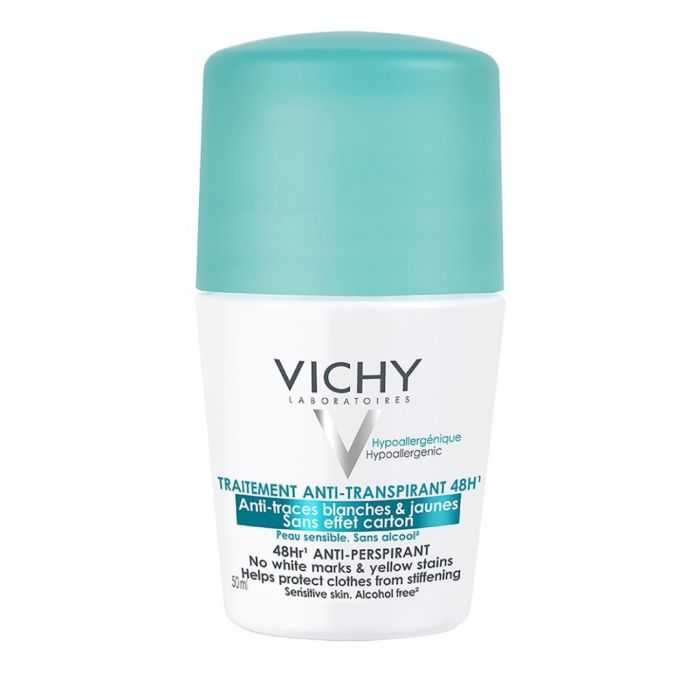 VICHY Déodorant BILLEAnti-transpirant 48H - Anti-traces jaunes et blanches