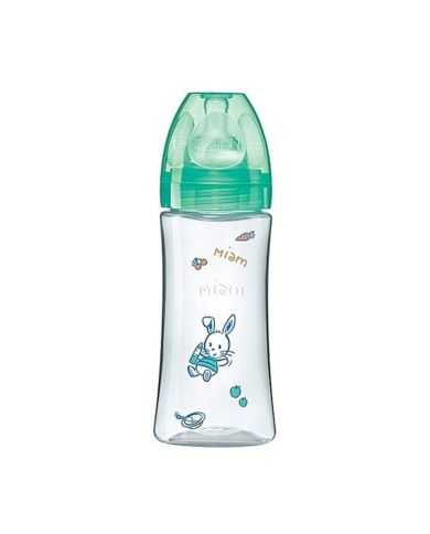 DODIE BIBERON ANTI COLIQUE TETINE RONDE 3 VITESSE 330 ML +6 MOIS MIAM MIAM