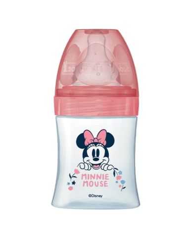 DODIE BIBERON ANTI COLIQUE TETINE RONDE 3 VITESSES 0-6 MOIS 150 ML MINNIE MOUSSE
