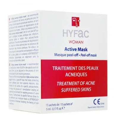 Hyfac Woman Active Masque peel-off 5ml (15 sachets )