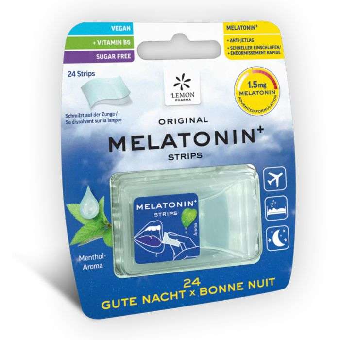 LEMON PHARMA ORIGINAL MELATONIN + 24 strips bonne nuit