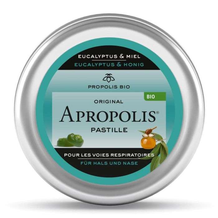 LEMON PHARMA ORIGINAL Pastilles Propolis Apropolis Miel d'Eucalyptus Boite de 40 g - BIO
