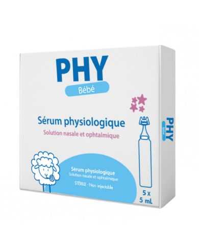 PHY BEBE SERUM PHYSIOLOGIQUE 5*5ML