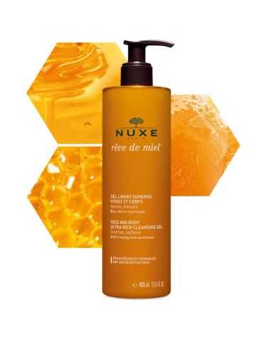 NUXE REVE DE MIEL GEL LAVANT SURGRAS VISAGE ET CORPS 400 ML