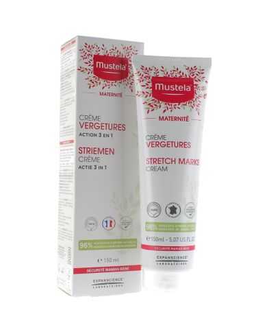 MUSTELA CREME PREVENTION VERGETURES 3 EN 1 - TUBE DE 150 ML