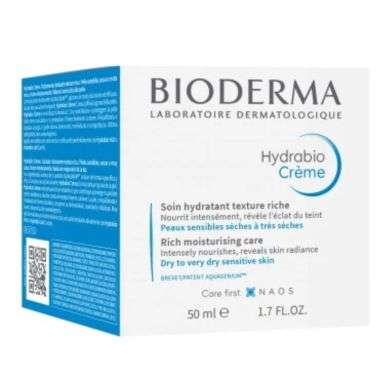 Bioderma Hydrabio Crème Soin Hydratant Texture Riche Pot 50ml