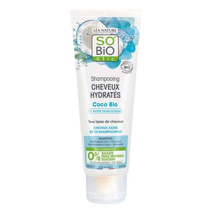 SO BIO SHAMPOING CHEVEUX HYDRATES COCO BIO + ACIDE HYALURONIQUE