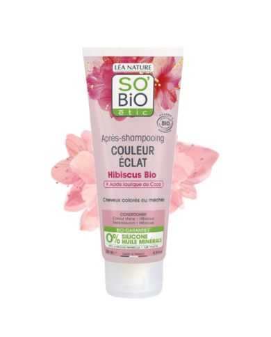 SO BIO APRES SHAMPOOING COULEUR ECLAT HIBISCUS BIO 200ML