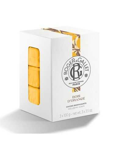 ROGER ET GALLET COFFRET SAVONS BIENFAISANTS 300G BOIS D'ORANGER