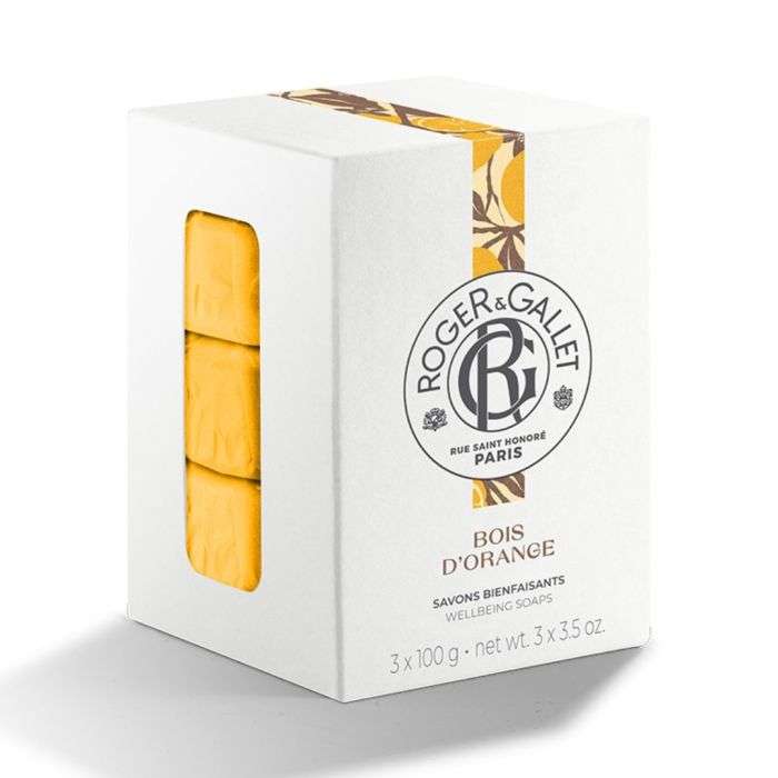 ROGER ET GALLET Coffret Savons Bienfaisants 300 g Bois d'Orange