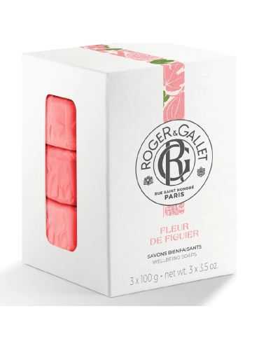 ROGER ET GALLET COFFRET SAVONS BIENFAISANTS 300 G FLEUR DE FIGUIER
