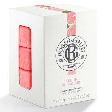 ROGER ET GALLET Coffret Savons Bienfaisants 300g FLEUR DE FIGUIER
