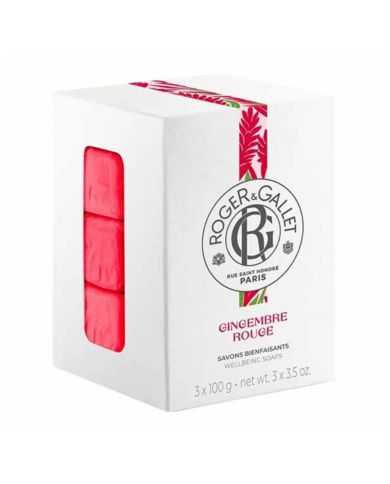 ROGER ET GALLET COFFRET SAVONS BIENFAISANTS GINGEMBRE ROUGE 300g