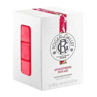 ROGER ET GALLET Coffret Savons Bienfaisants GINGEMBRE ROUGE 300g