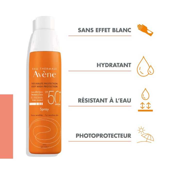 AVENE SOLAIRE EAU THERMAL SPRAY SPF50+ 200ML