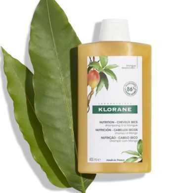 KLORANE BEURRE DE MANGUE SHAMPOOING TRAITANT NUTRITIF 400ML