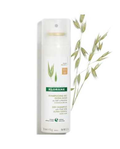 KLORANE LAIT D'AVOINE SHAMPOOING SEC EXTRA-DOUX SPRAY CHEVEUX BRUNS 150ml