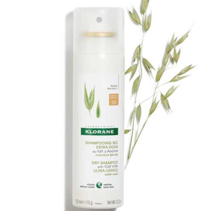 KLORANE LAIT D'AVOINE SHAMPOOING SEC EXTRA-DOUX SPRAY CHEVEUX BRUNS 150ml