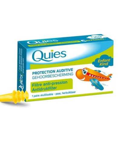 QUIES PROTECTION AUDITIVE Filtre Anti-Pression Avion Enfant