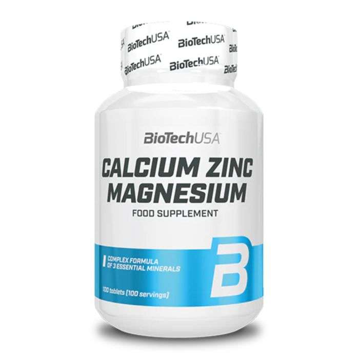 BIOTECHUSA CALCIUM ZINC MAGNESIUM 100 tablets