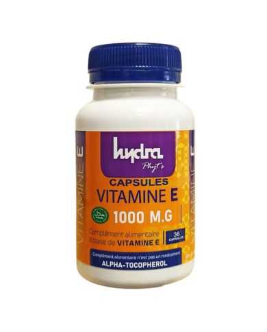 HYDRA CAPSULES VITAMINE E 1000 MG 36 capsules