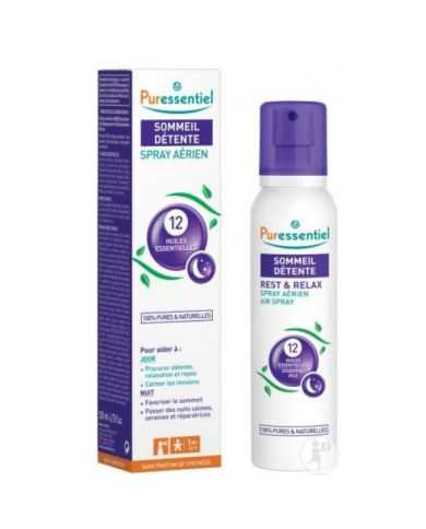 PURESSENTIEL SPRAY AERIEN SOMMEIL DETENTE 200ML 12 HUILES ESSENTIELLES
