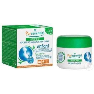 Puressentiel Resp OK baume de massage pectoral enfant - Pot de 60 ml