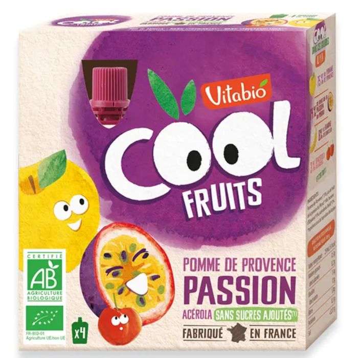 VITABIO COOL FRUITS POMME PASSION ACEROLA Boite de 4