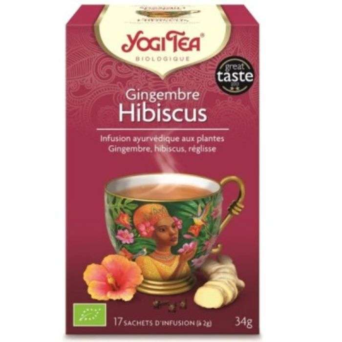 YOGI TEA GINGEMBRE HIBISCUS 17 SACHETS