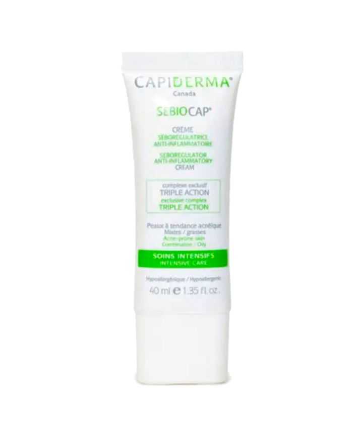 CAPIDERMA SEBIOCAP CREME VISAGE POUR PEAUX A TENDANCE ACNEIQUE 40 M...